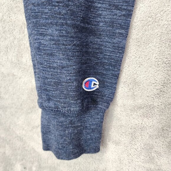 Mens Champion Heather Blue Sweatshirt Athletic Crew Neck Long Sleeves Size XXL - Picture 4 of 7